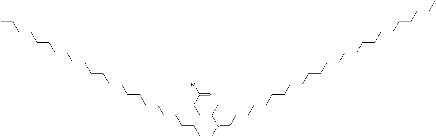 4-(Ditetracosylamino)valeric acid Struktur