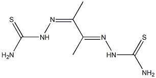 1-[1-[1-[2-(Aminothiocarbonyl)hydrazono]ethyl]ethylidene]thiosemicarbazide Struktur