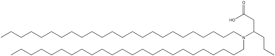 3-(Ditetracosylamino)hexanoic acid Struktur