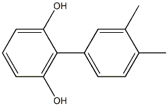 2-(3,4-Dimethylphenyl)benzene-1,3-diol Struktur