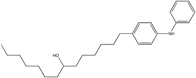 4-(7-Hydroxytetradecyl)phenylphenylamine Struktur