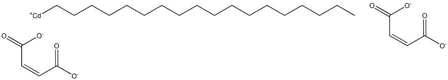 Bis(maleic acid 1-octadecyl)cadmium salt Struktur