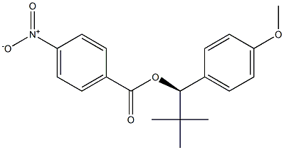 (4-Nitrobenzoic acid)(R)-2,2-dimethyl-1-(4-methoxyphenyl)propyl ester Struktur