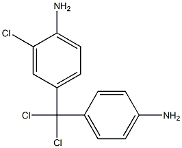 (4-Aminophenyl)(3-chloro-4-aminophenyl)dichloromethane Struktur