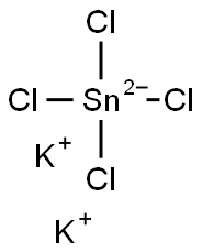 Potassium tetrachlorostannate(II) Struktur