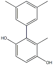 2-(3,5-Dimethylphenyl)-3-methylbenzene-1,4-diol Struktur