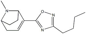 3-Butyl-5-(8-methyl-8-azabicyclo[3.2.1]oct-2-en-2-yl)-1,2,4-oxadiazole Struktur