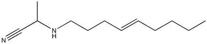 N-(1-Cyanoethyl)-4-nonenylamine Struktur