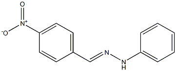 1-[(2-Phenylhydrazono)methyl]-4-nitrobenzene Struktur