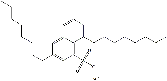 3,8-Dioctyl-1-naphthalenesulfonic acid sodium salt Struktur