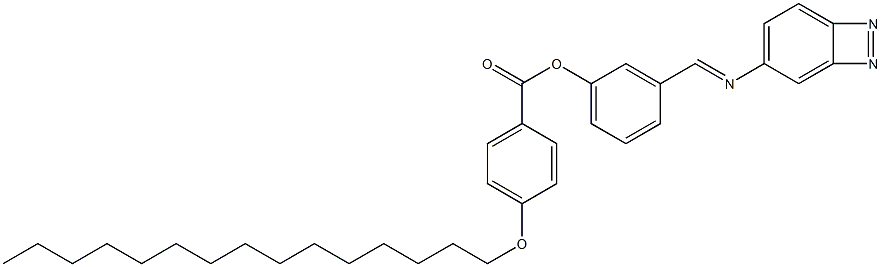 4-(Pentadecyloxy)benzoic acid 3-[(azobenzen-4-yl)iminomethyl]phenyl ester Struktur