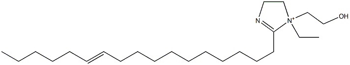 1-Ethyl-2-(11-heptadecenyl)-1-(2-hydroxyethyl)-2-imidazoline-1-ium Struktur