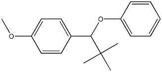 4-Methoxy-1-(1-phenoxy-2,2-dimethylpropyl)benzene Struktur