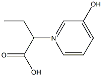 3-Hydroxy-1-(1-carboxypropyl)pyridin-1-ium Struktur