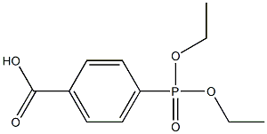 4-(Diethoxyphosphinyl)benzoic acid Struktur