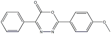 2-(4-Methoxyphenyl)-5-phenyl-6H-1,3,4-oxadiazin-6-one Struktur