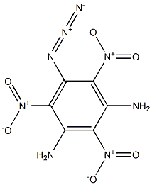 5-Azido-2,4,6-trinitrobenzene-1,3-diamine Struktur