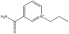 3-(Aminocarbonyl)-1-propylpyridinium Struktur