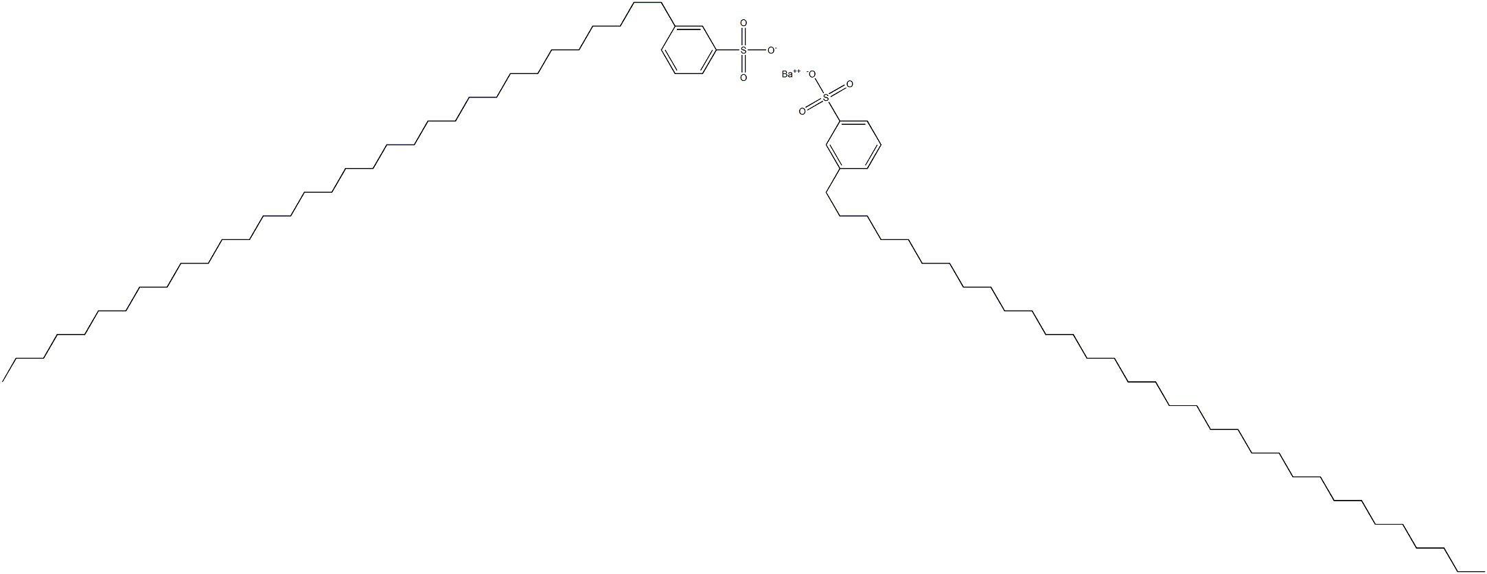 Bis[3-(tritriacontan-1-yl)benzenesulfonic acid]barium salt Struktur