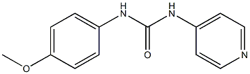 1-[(4-Methoxyphenyl)]-3-(pyridin-4-yl)urea Struktur