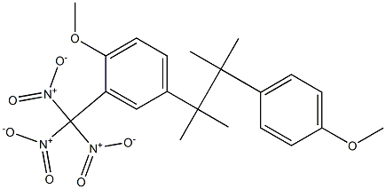 2,3-Dimethyl-2-(4-methoxyphenyl)-3-(4-methoxy-3-trinitromethylphenyl)butane Struktur