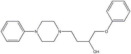 1-Phenoxy-4-(4-phenyl-1-piperazinyl)-2-butanol Struktur