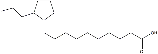 10-(2-Propylcyclopentyl)decanoic acid Struktur