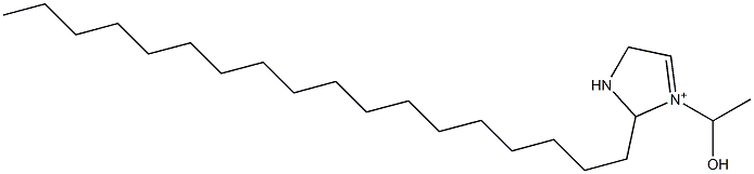 1-(1-Hydroxyethyl)-2-octadecyl-3,4-dihydro-2H-imidazol-1-ium Struktur