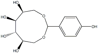 1-O,6-O-(4-Hydroxybenzylidene)-L-glucitol Struktur