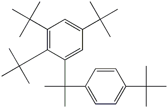 2-(2,3,5-Tri-tert-butylphenyl)-2-(4-tert-butylphenyl)propane Struktur