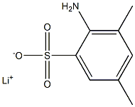 2-Amino-3,5-dimethylbenzenesulfonic acid lithium salt Struktur