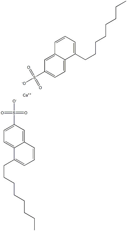 Bis(5-octyl-2-naphthalenesulfonic acid)calcium salt Struktur