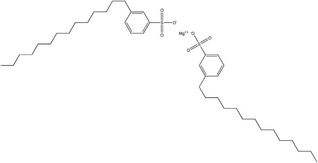 Bis(3-tetradecylbenzenesulfonic acid)magnesium salt Struktur