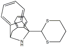 5-(1,3-Dithian-2-yl)-10,11-dihydro-5H-dibenzo[a,d]cyclohepten-5,10-imine Struktur