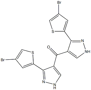 (4-Bromo-2-thienyl)(1H-pyrazol-4-yl) ketone Struktur