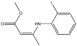 3-(2-Iodophenylamino)-2-butenoic acid methyl ester Struktur