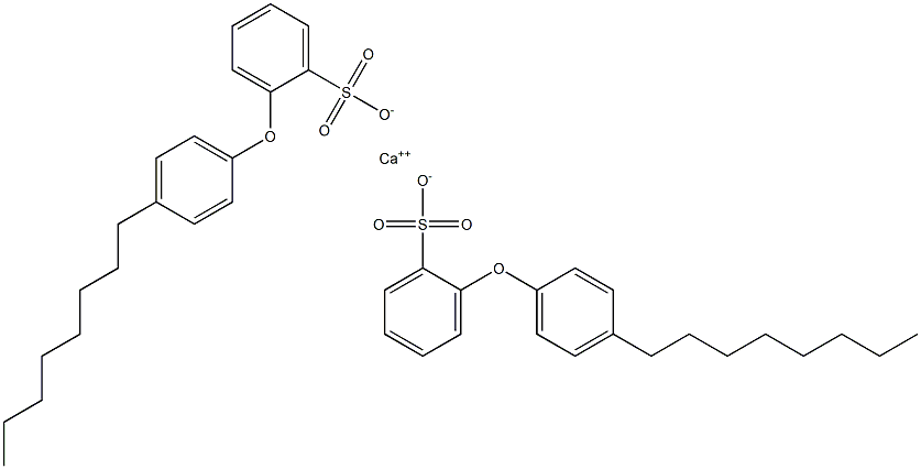 Bis[2-(4-octylphenoxy)benzenesulfonic acid]calcium salt Struktur