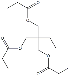 2,2-Bis(hydroxymethyl)-1-butanol tripropionate Struktur