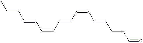 (6Z,10Z,12E)-6,10,12-Hexadecatrienal Struktur