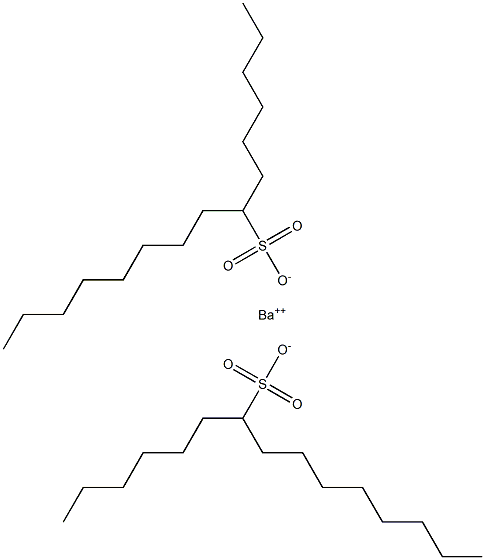 Bis(pentadecane-7-sulfonic acid)barium salt Struktur