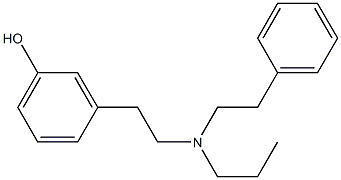 3-[2-(Phenethylpropylamino)ethyl]phenol Struktur