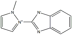 2-[(1-Methyl-1H-pyrazol-2-ium)-2-yl]-1H-benzimidazol-1-ide Struktur