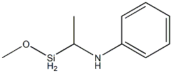 Methoxy[1-(phenylamino)ethyl]silane Struktur