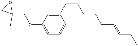 3-(6-Nonenyl)phenyl 2-methylglycidyl ether Struktur