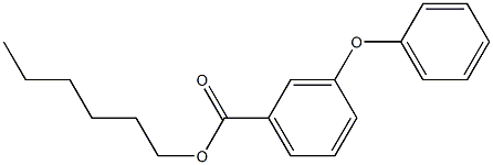 m-Phenoxybenzoic acid hexyl ester Struktur