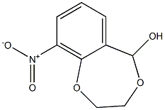 9-Nitro-2,3-dihydro-5H-1,4-benzodioxepin-5-ol Struktur