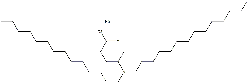 4-(Ditetradecylamino)valeric acid sodium salt Struktur