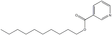 Pyridine-3-carboxylic acid decyl ester Struktur