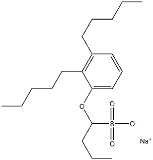 1-(2,3-Dipentylphenoxy)butane-1-sulfonic acid sodium salt Struktur