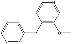 3-Methoxy-4-(benzyl)pyridine Struktur